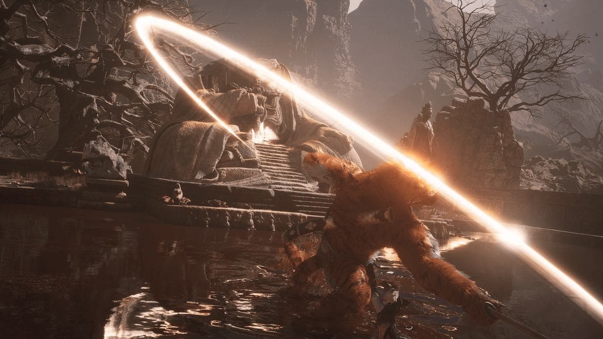 A scene from Black Myth: Wukong